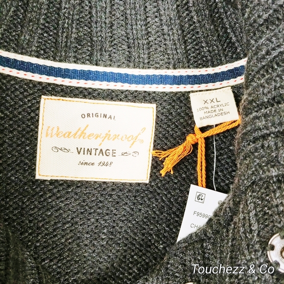 Weatherproof Vintage- Button Mock- Neck Sweater - Picture 5 of 6